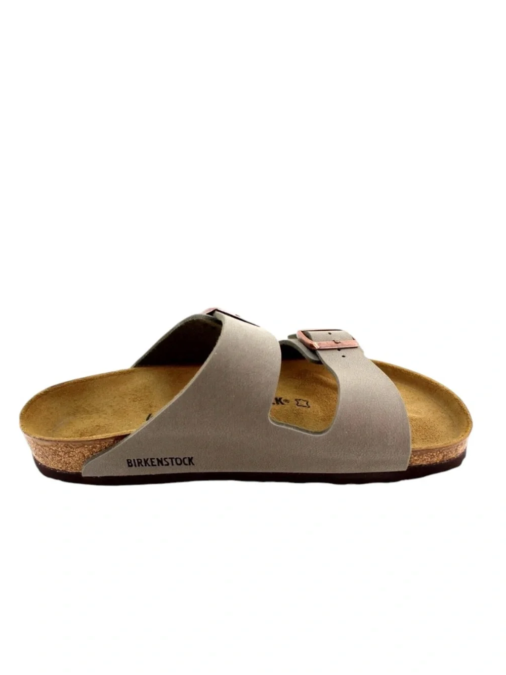 NWT Birkenstock Arizona Birko-Flor Sandals in Stone Size 44 Regular Width